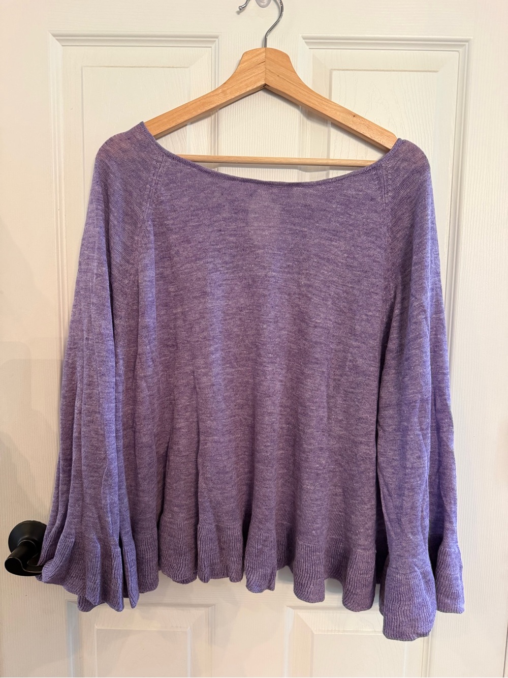 Lightweight Lilac Knit Boatneck Sweater